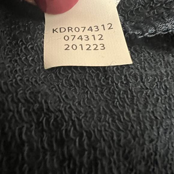 Pure Jill Womens Maxi Dress Petite L Navy French Terry Turtleneck Long Sleeve - Picture 7 of 7